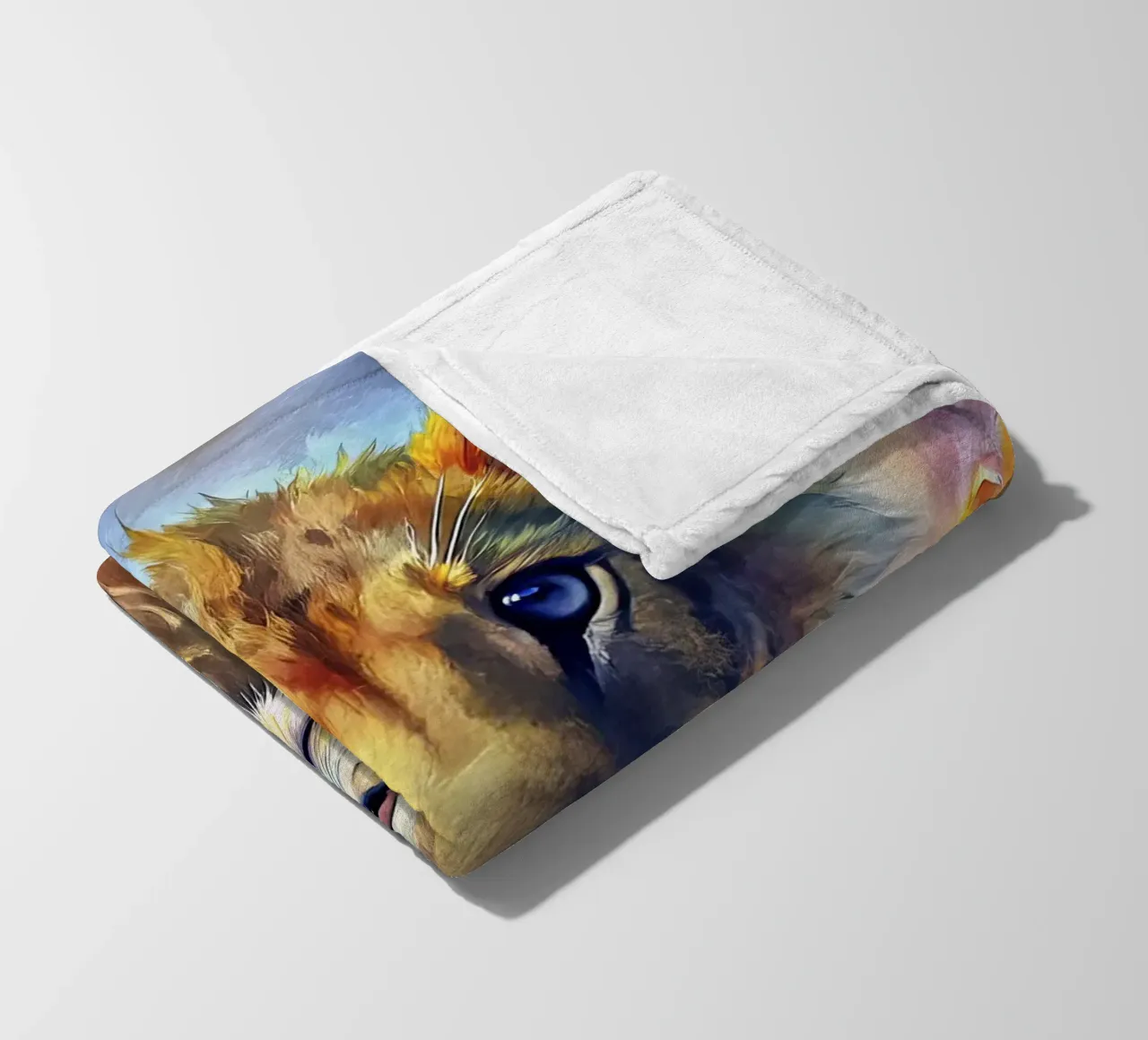 Leone coperta in pile da 🎨 Point and Art