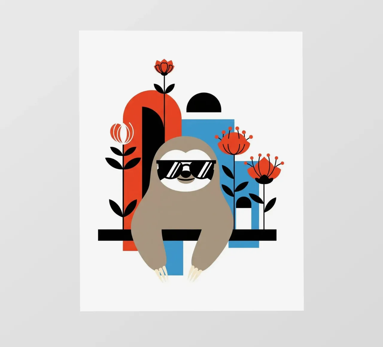 Sloth: Too Cool To Hurry telo in pvc da Zen Design