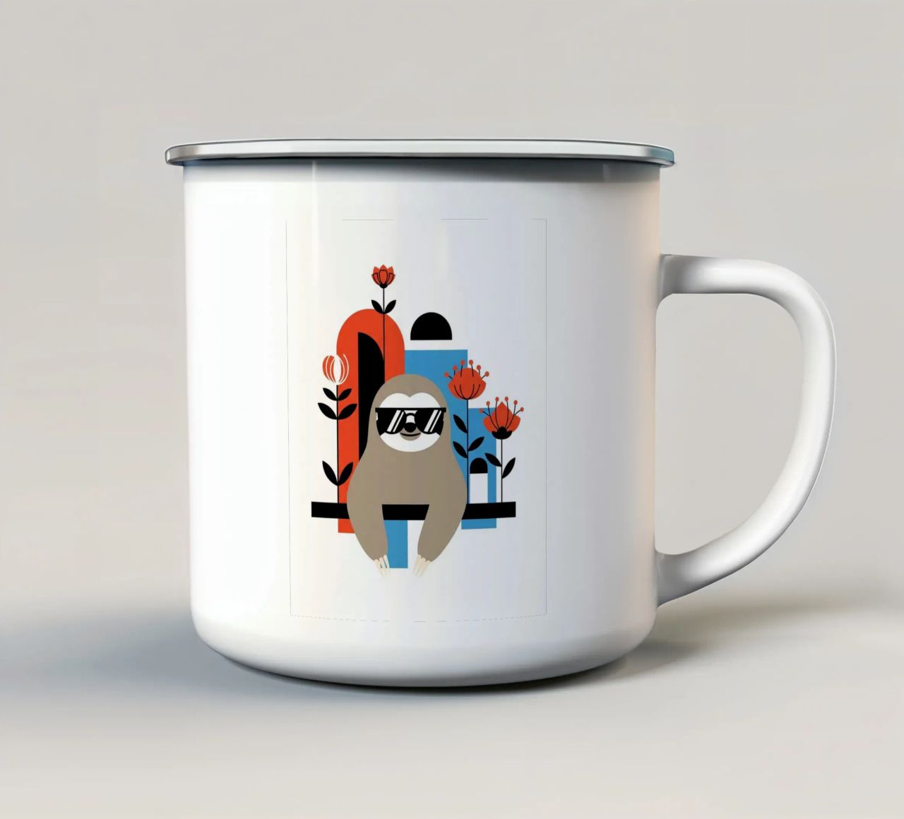 Sloth: Too Cool To Hurry tazza in smalto da Zen Design