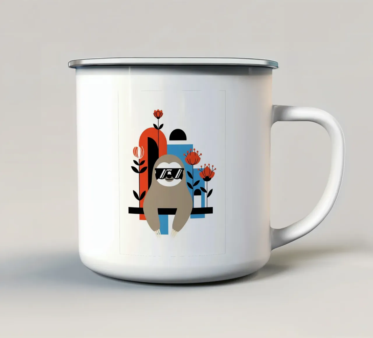 Sloth: Too Cool To Hurry tazza in smalto da Zen Design