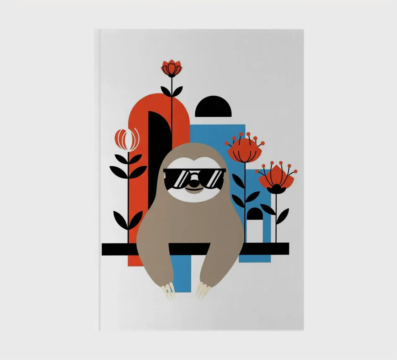 Sloth: Too Cool To Hurry notebook by Zen Design