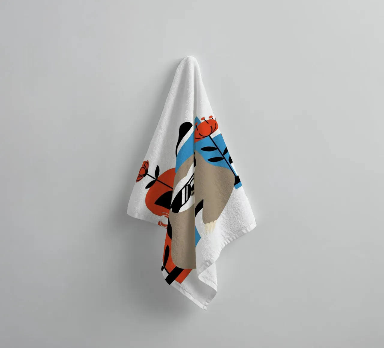 Sloth: Too Cool To Hurry Handtuch von Zen Design