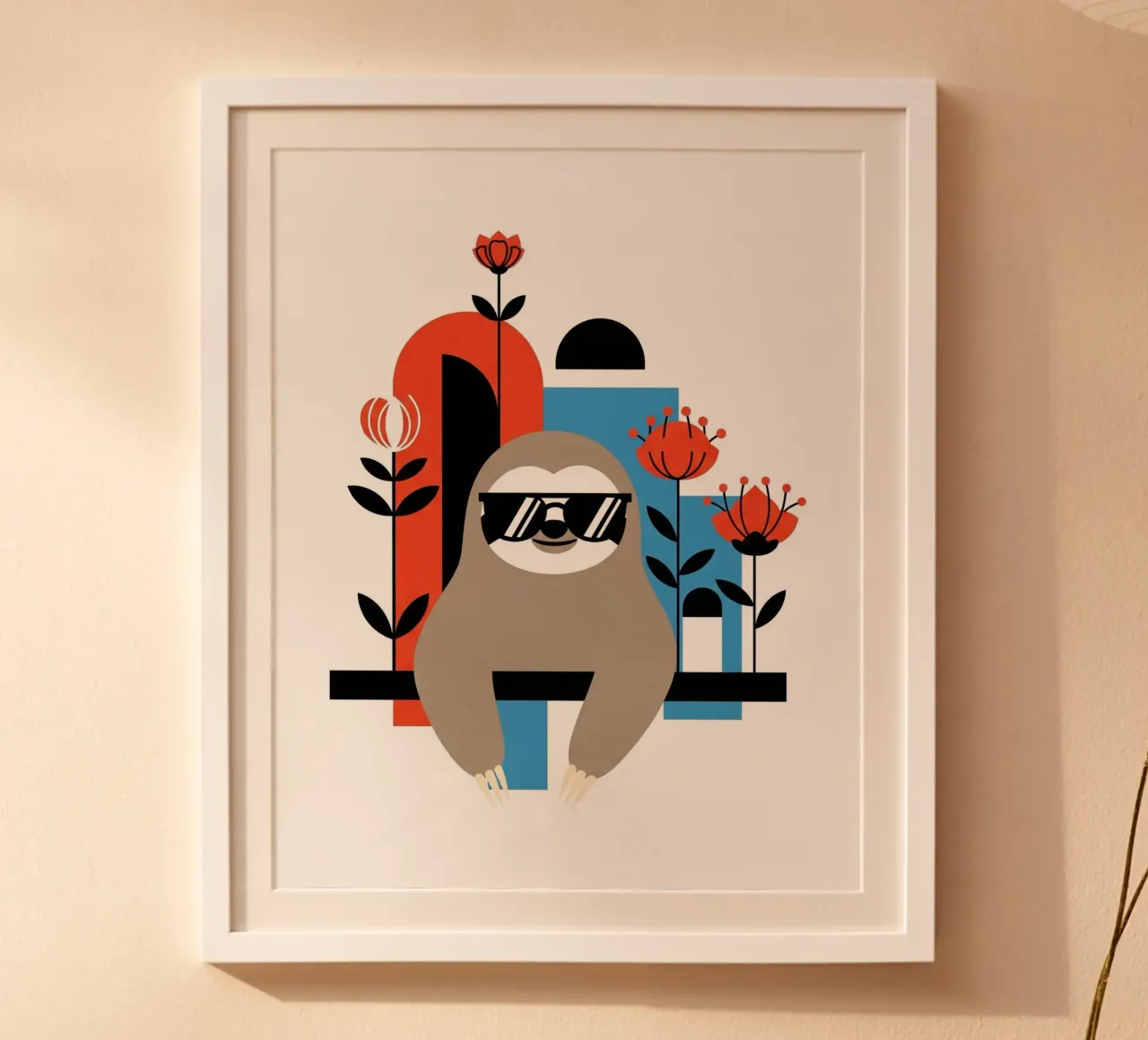 Sloth: Too Cool To Hurry Poster von Zen Design