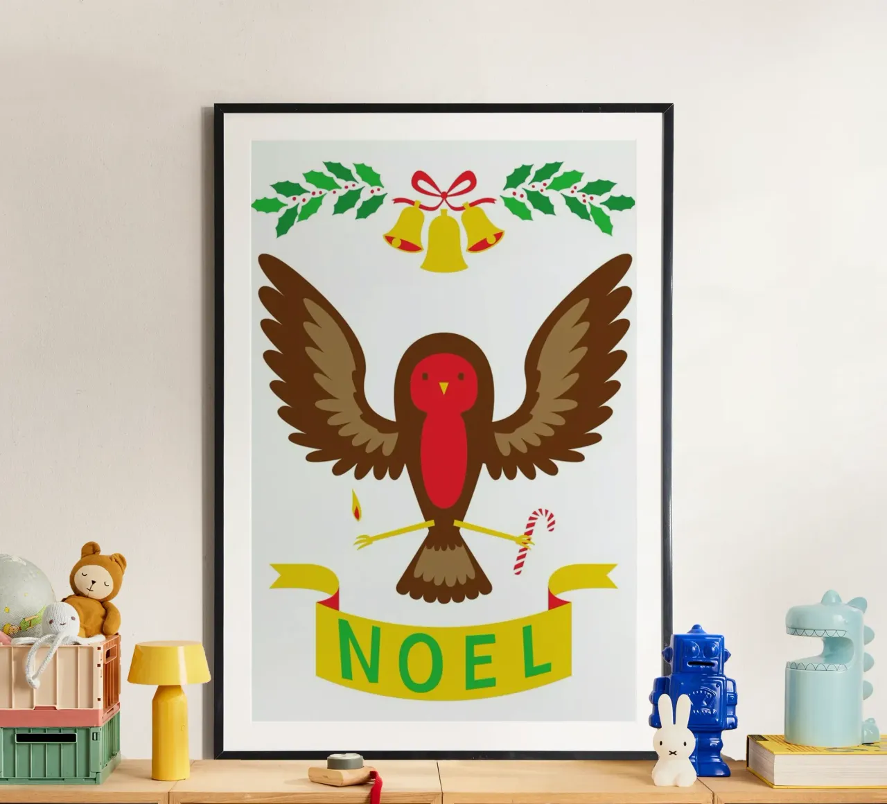 Robin poster con telaio in alluminio da Chris Wharton
