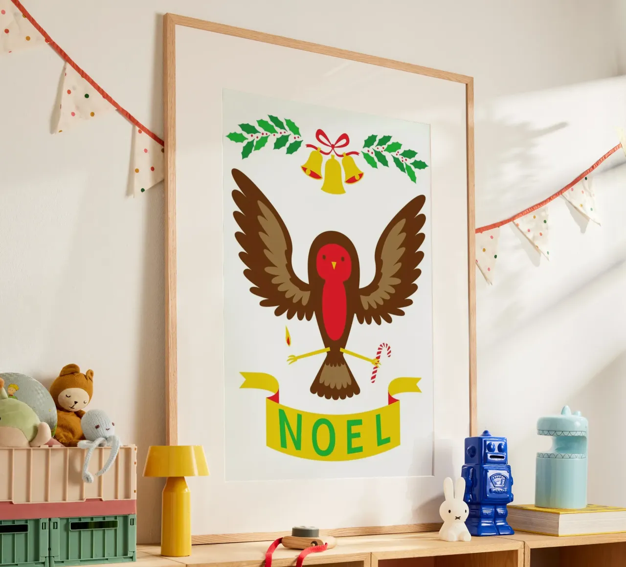 Robin poster con telaio in alluminio da Chris Wharton
