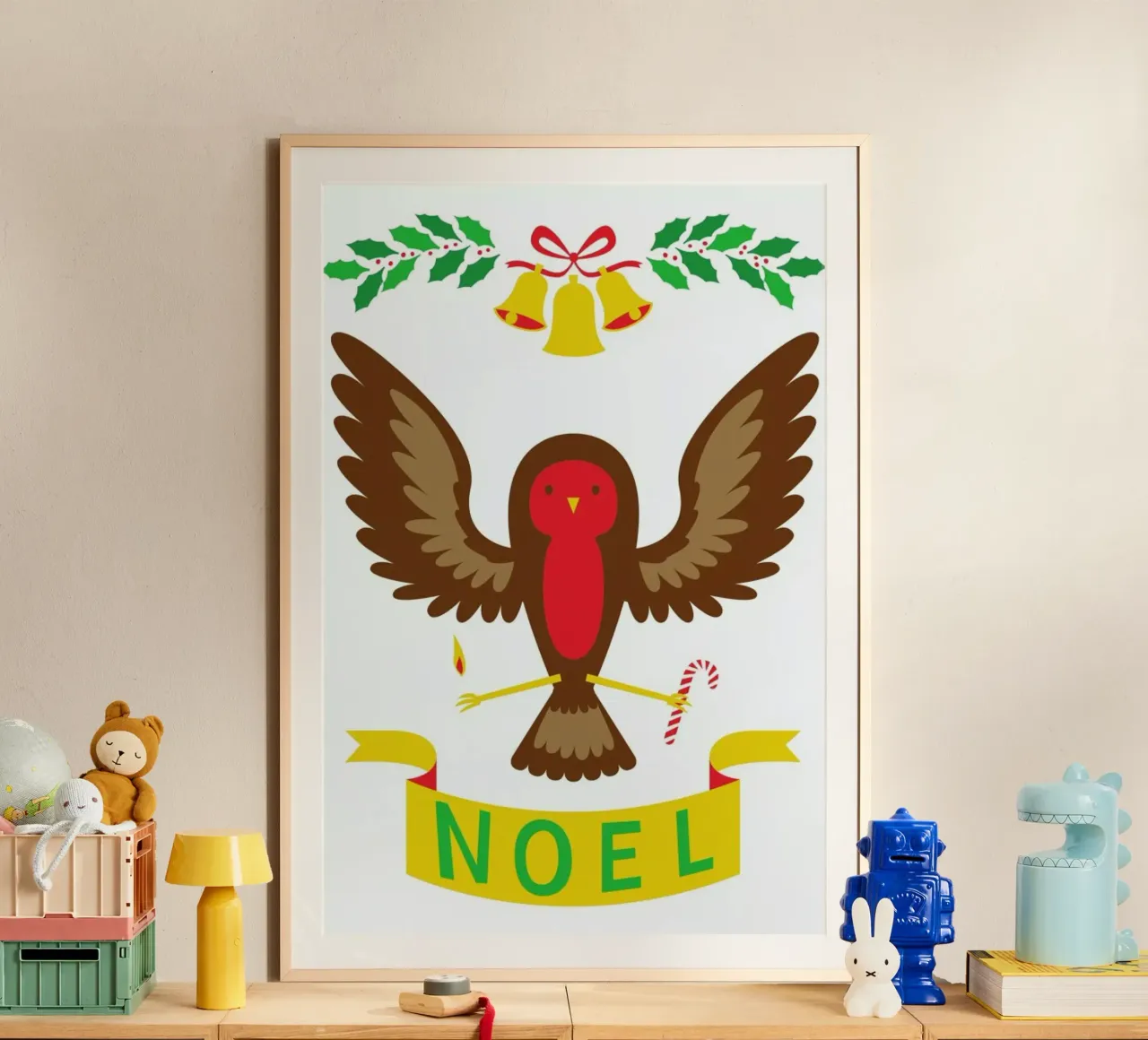 Robin poster con telaio in alluminio da Chris Wharton