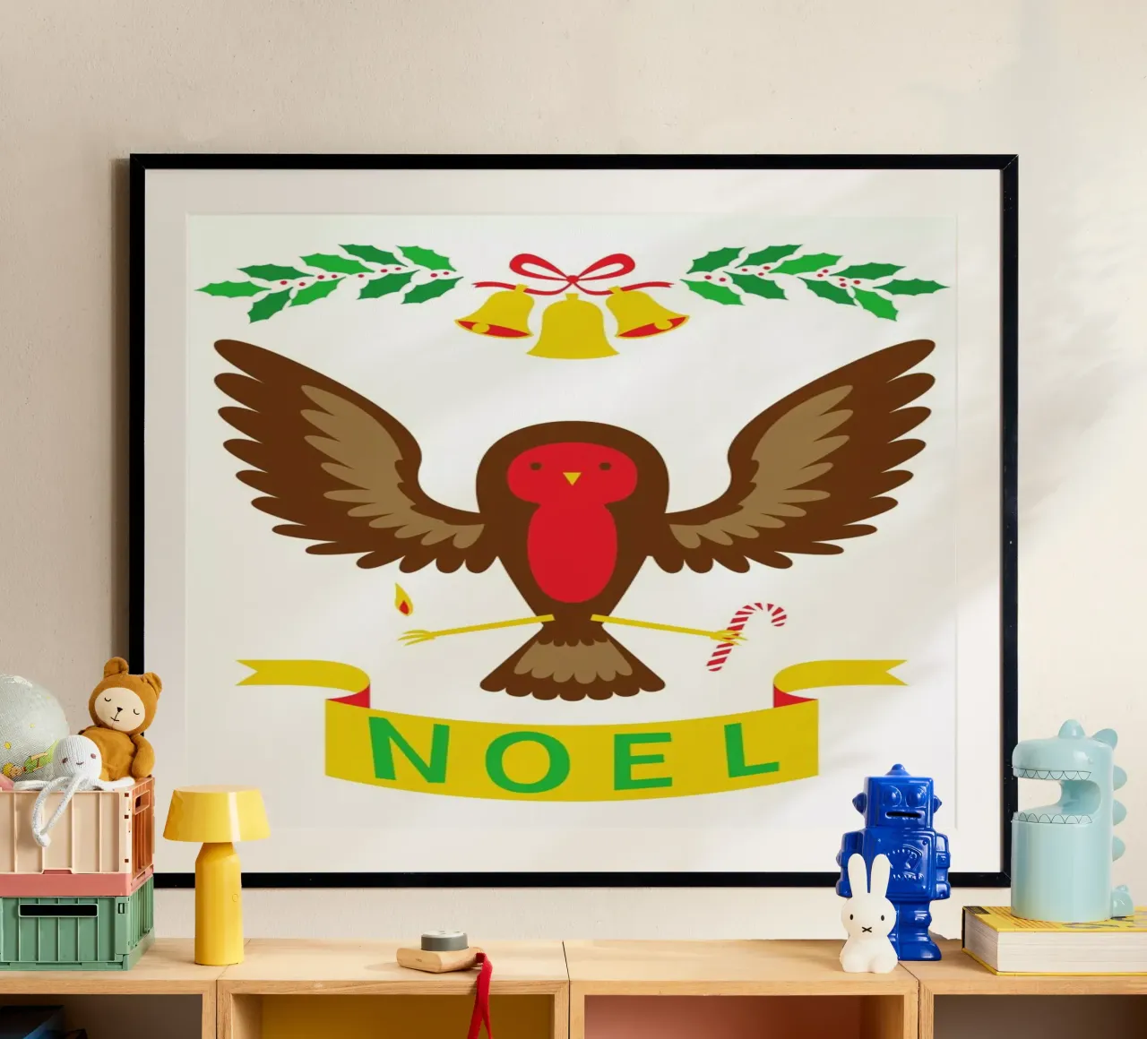 Robin poster con telaio in alluminio da Chris Wharton