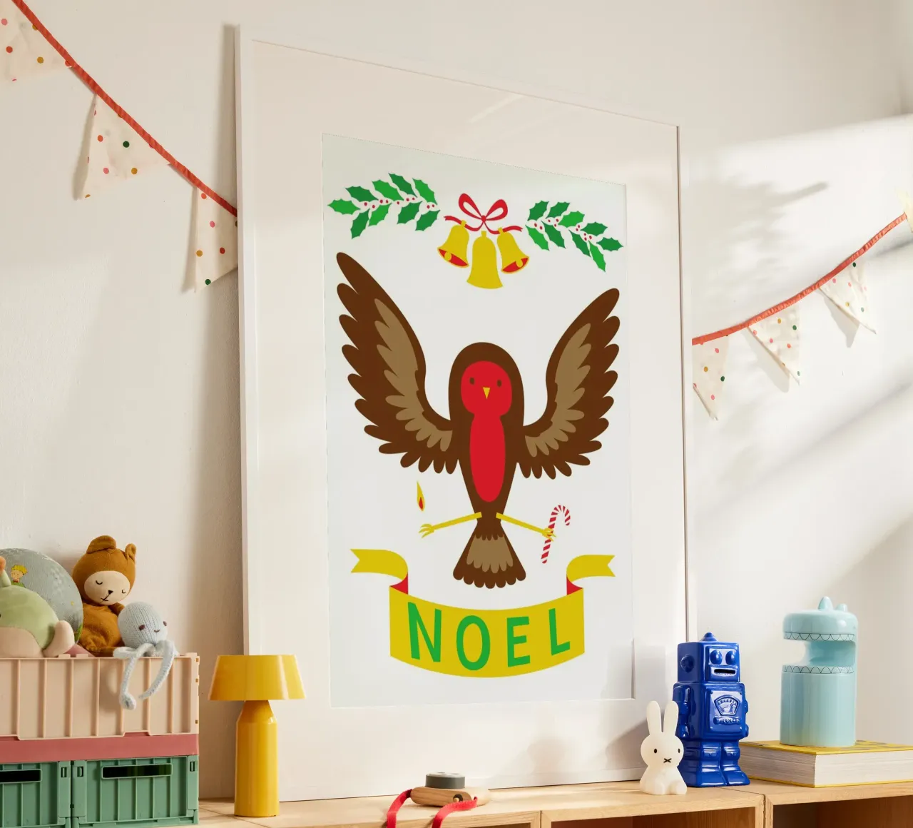 Robin poster con telaio in alluminio da Chris Wharton