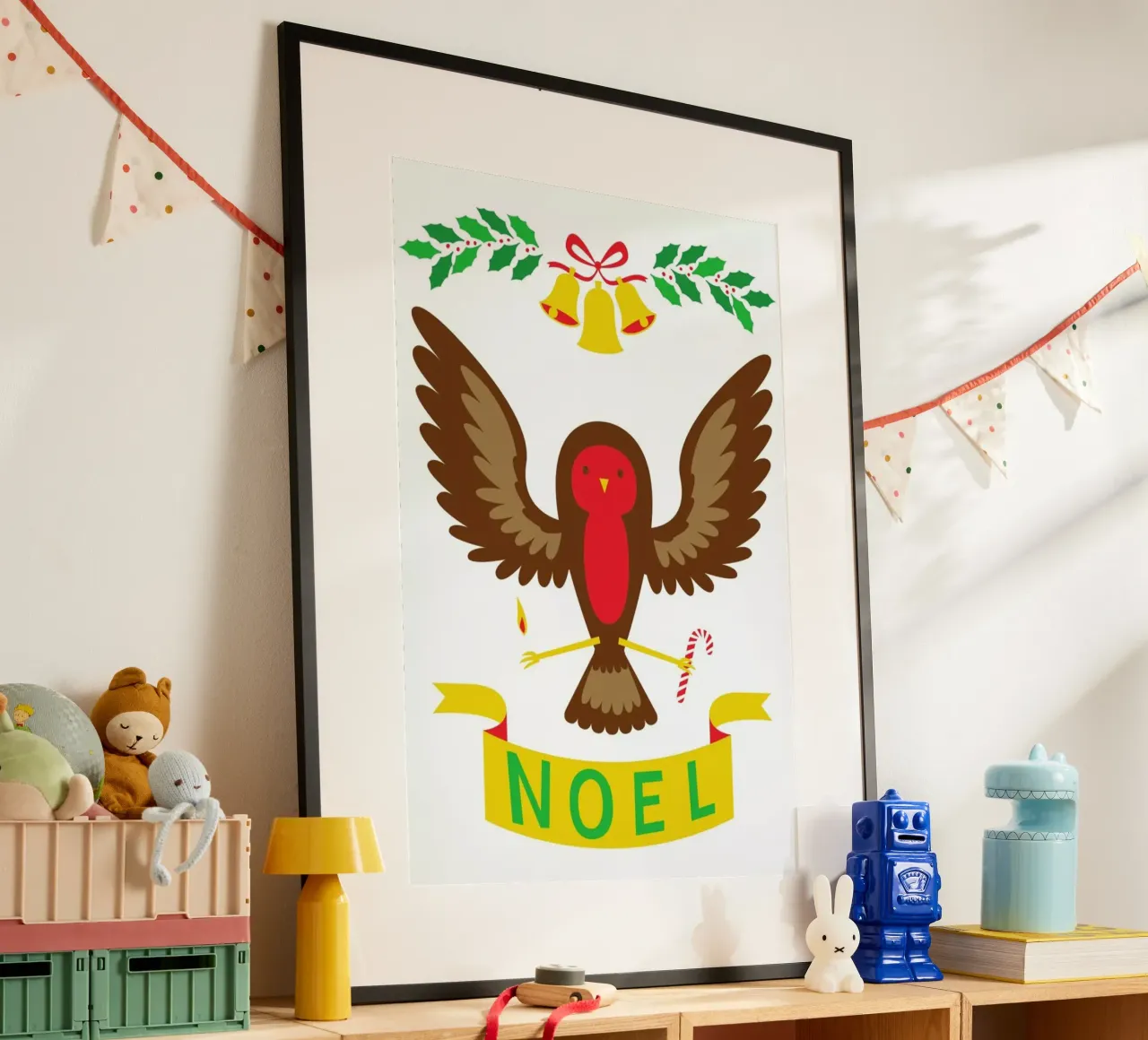 Robin poster con telaio in alluminio da Chris Wharton
