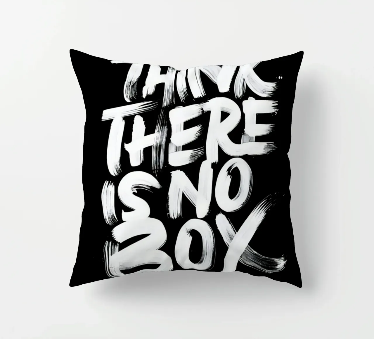 Think There Is No Box - Tipografia ispirata alle pennellate cuscino da Artistic-shop