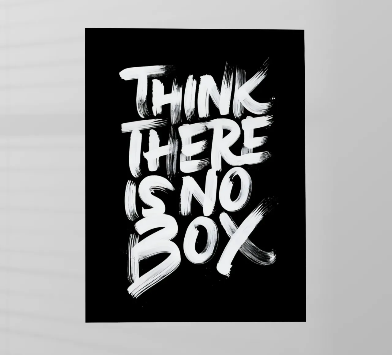 Think There Is No Box - Tipografia ispirata alle pennellate pellicola backlit da Artistic-shop