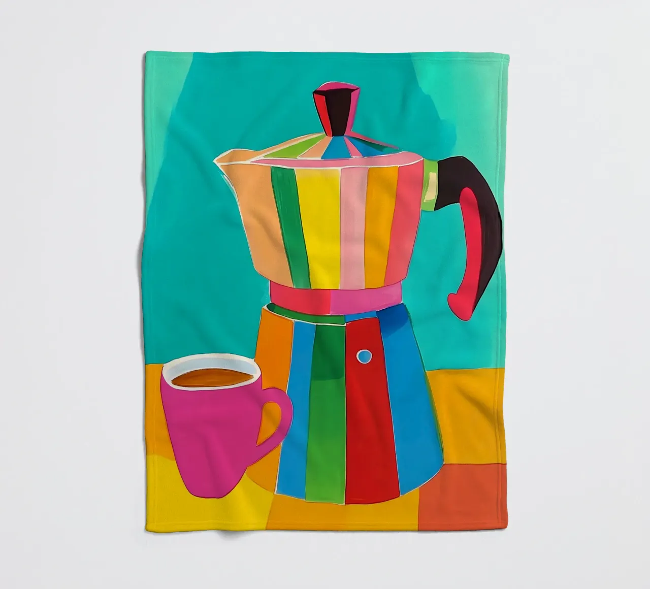 Mokka-Kaffee Fleecedecke von IamHomeStudio