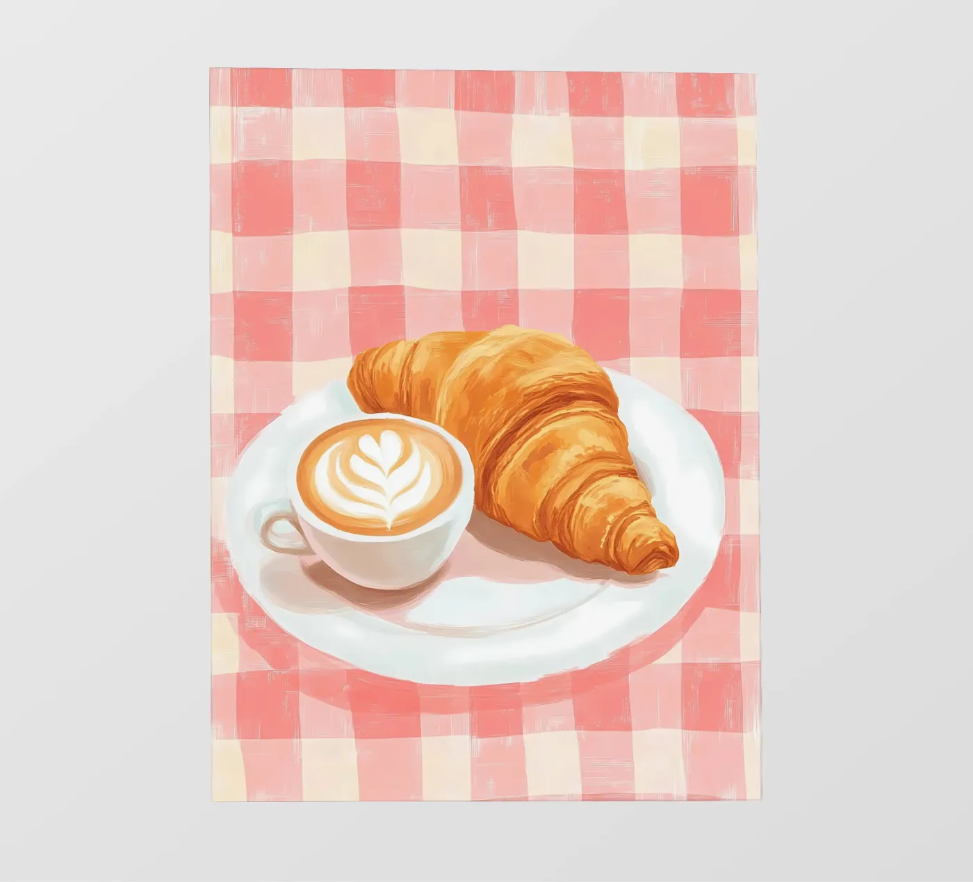 coffee and croissant pellicola backlit da IamHomeStudio