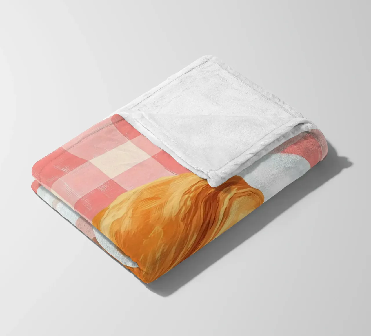 caffè e croissant coperta in pile da IamHomeStudio