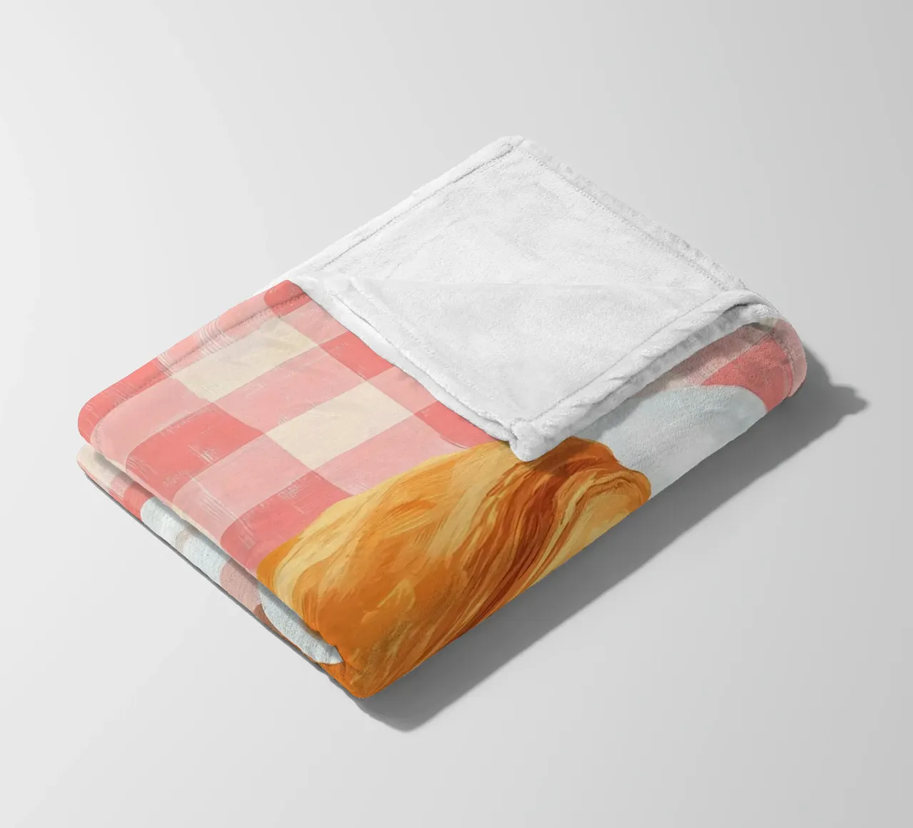 caffè e croissant coperta in pile da IamHomeStudio