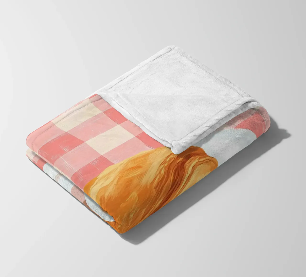 caffè e croissant coperta in pile da IamHomeStudio