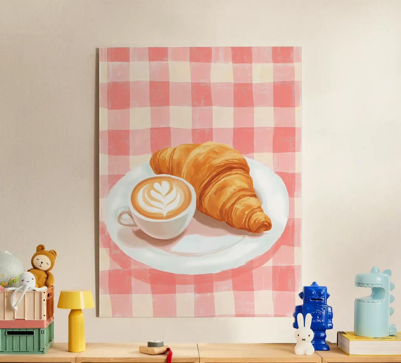 caffè e croissant plexiglass da IamHomeStudio