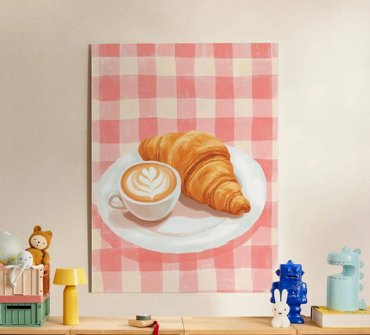 caffè e croissant plexiglass da IamHomeStudio