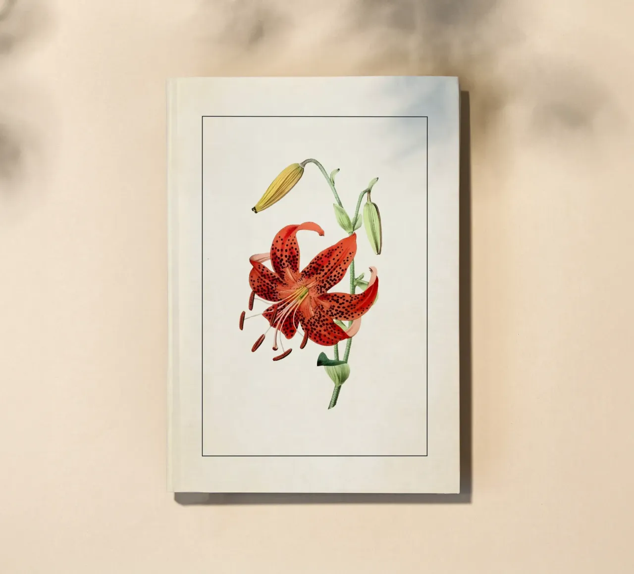 Lilium Lancifolium Print - Vintage Tiger Lily Botanical Art notebook by ClubArt