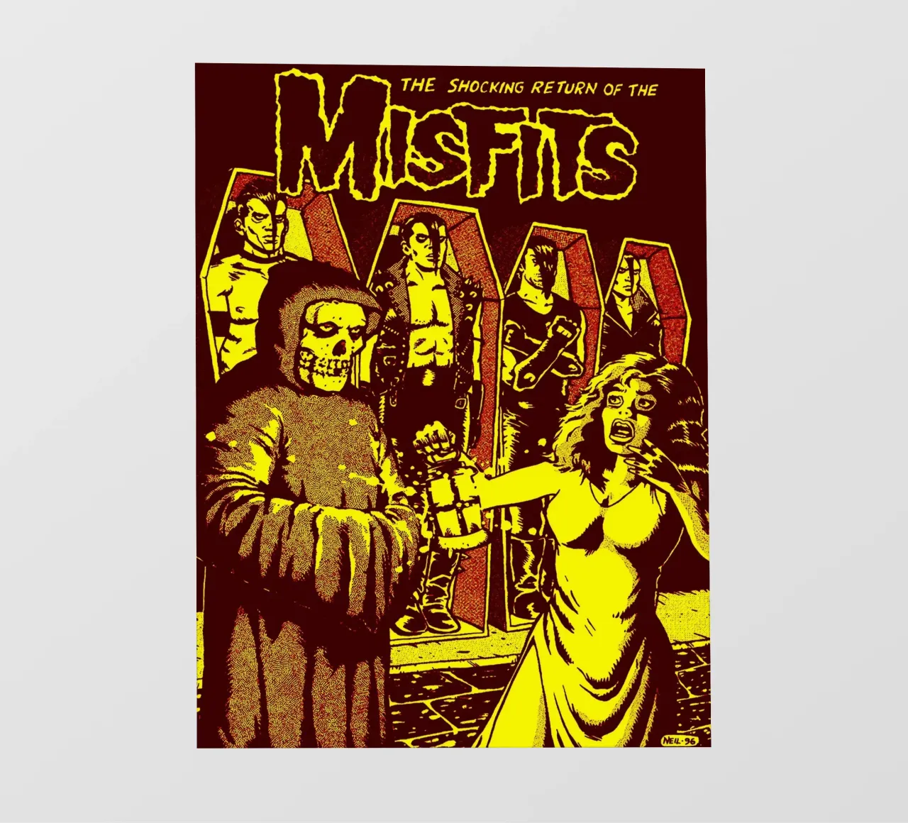 misfits band art backlit film by vanhesling
