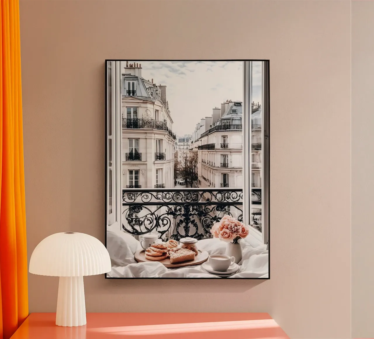 Balcon avec vue sur Paris plexiglas de IamHomeStudio