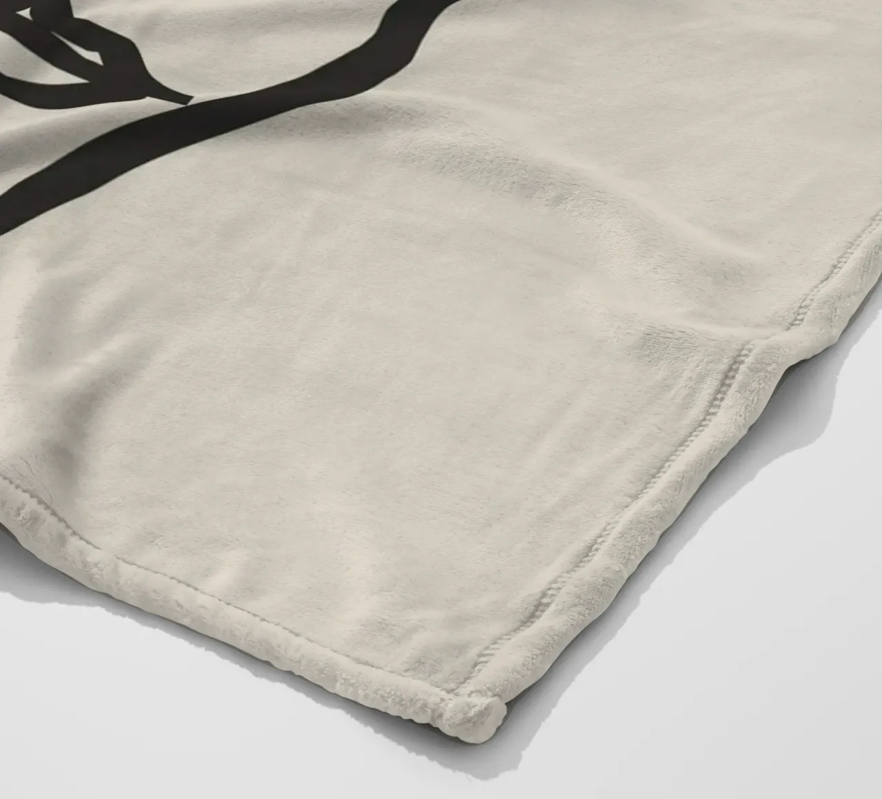 Ritratto candido in line art 5 coperta in pile da Little Dean