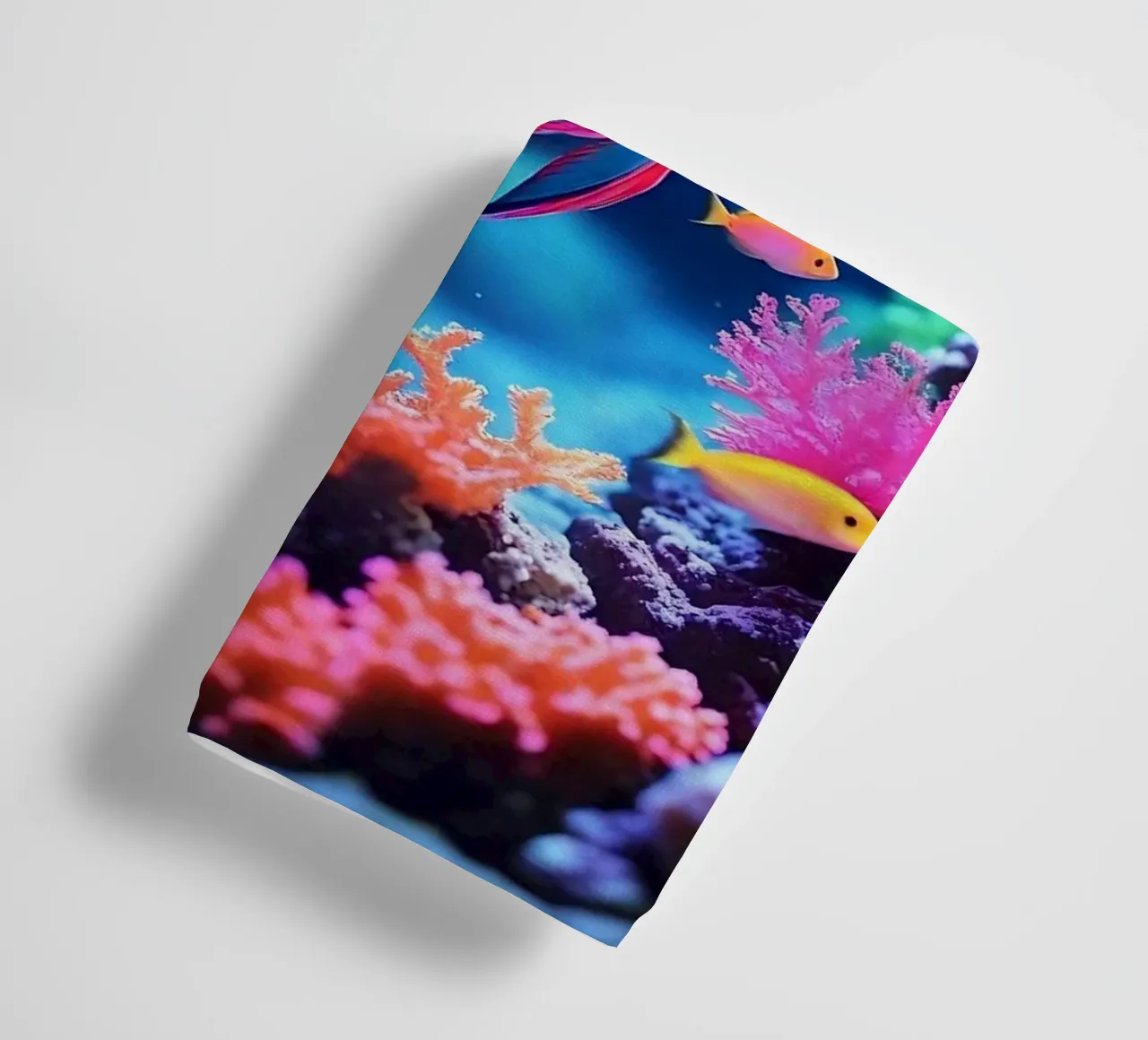 ✨🐠 Prisma Drift ✦ Imaginary Fish in a Neon Bloom 🌙 Handtuch von LUMAQUA STUDIO
