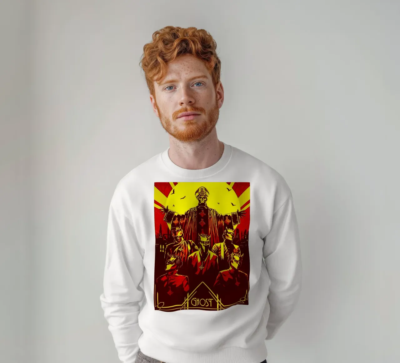 ghost band art felpa da vanhesling