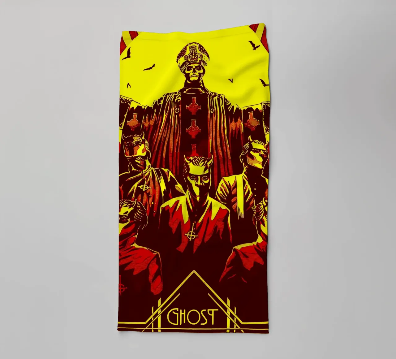 ghost band art towel by vanhesling