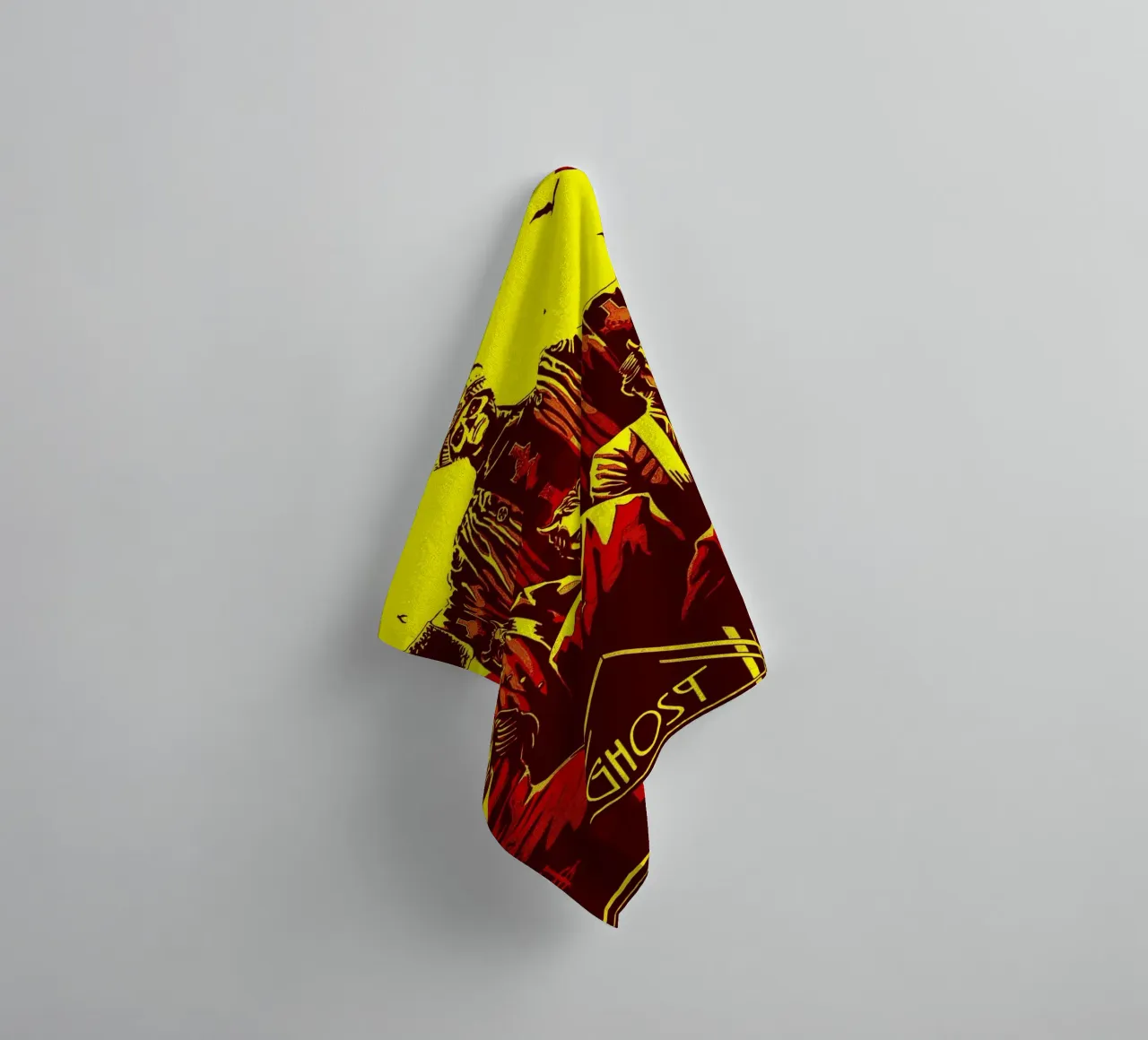 ghost band art towel by vanhesling