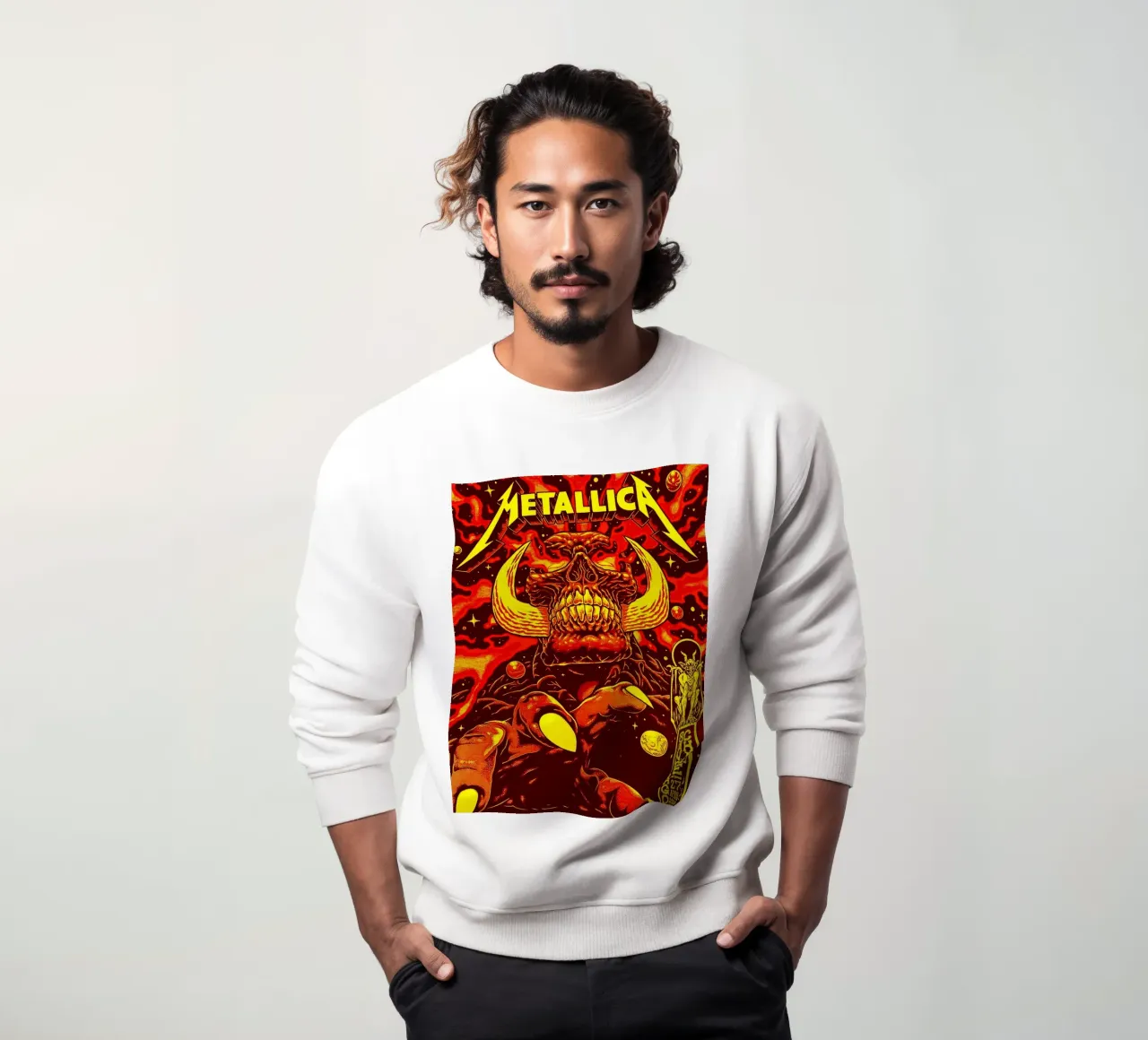 metallica band art sweatshirt by vanhesling
