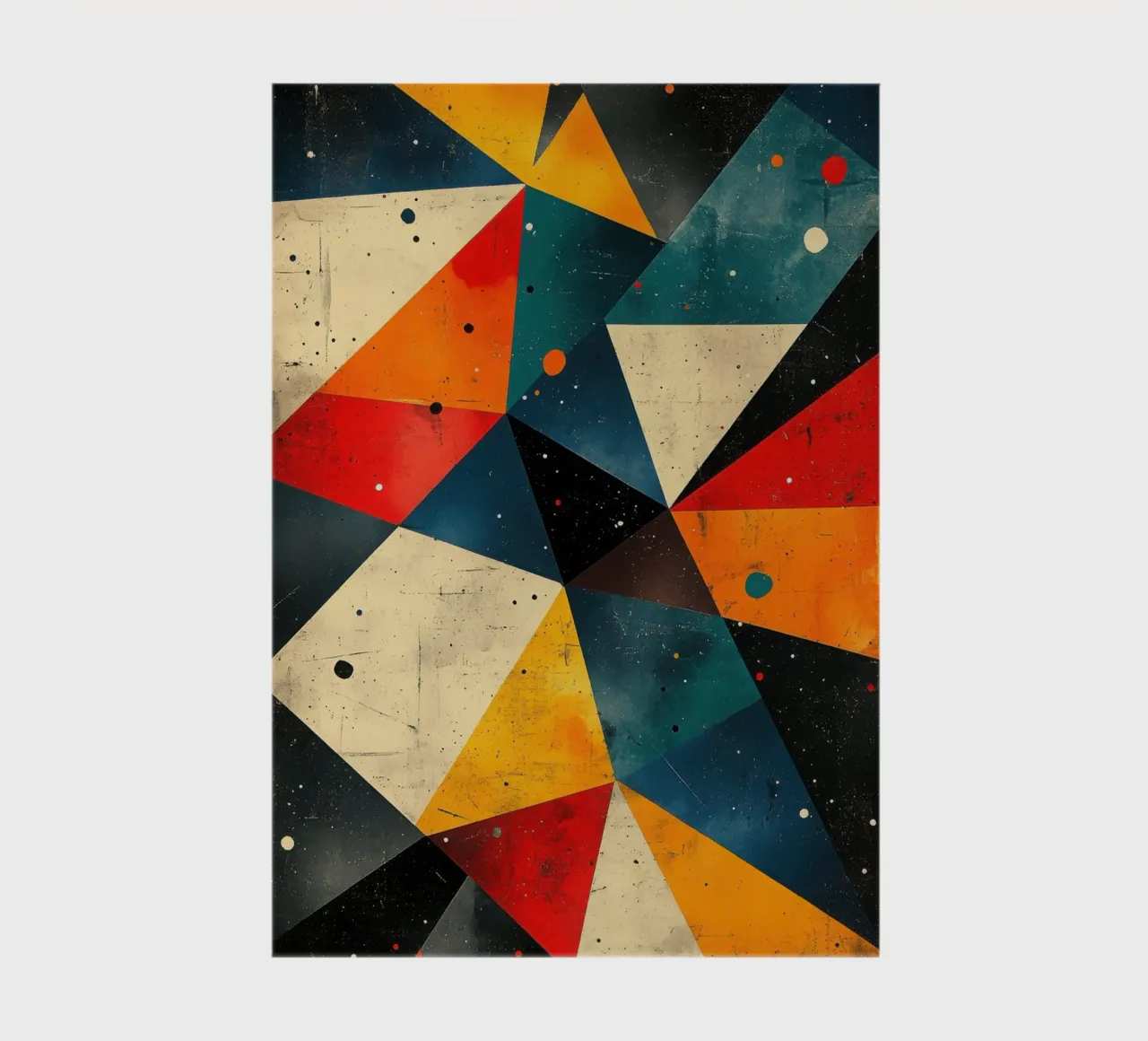Retro geometry with starry sky notebook by Niklas