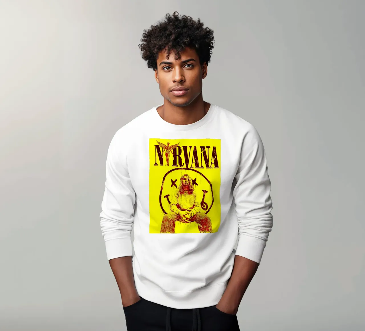 nirvana band art felpa da vanhesling