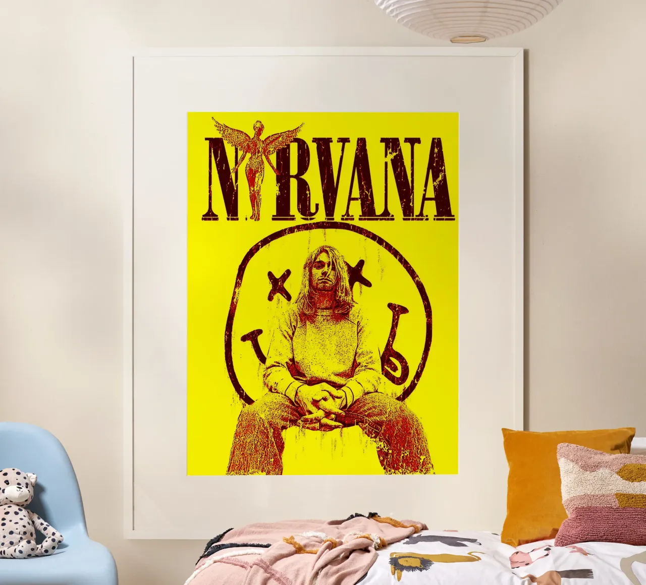 nirvana band art poster by vanhesling