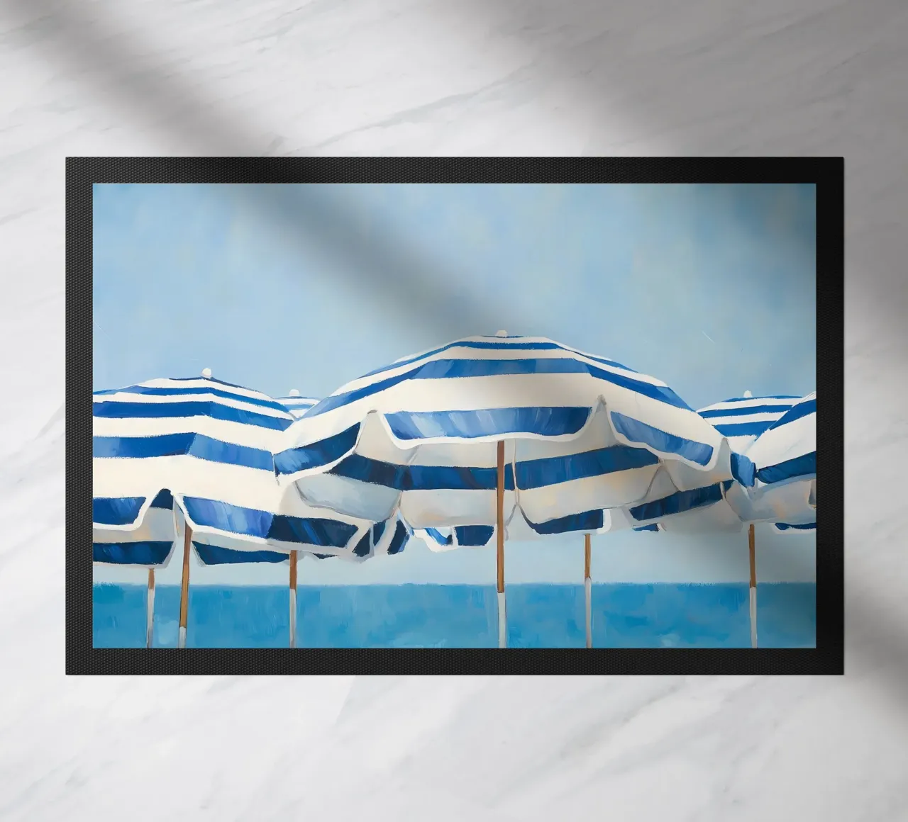 Ombrelloni blu zerbino da IamHomeStudio