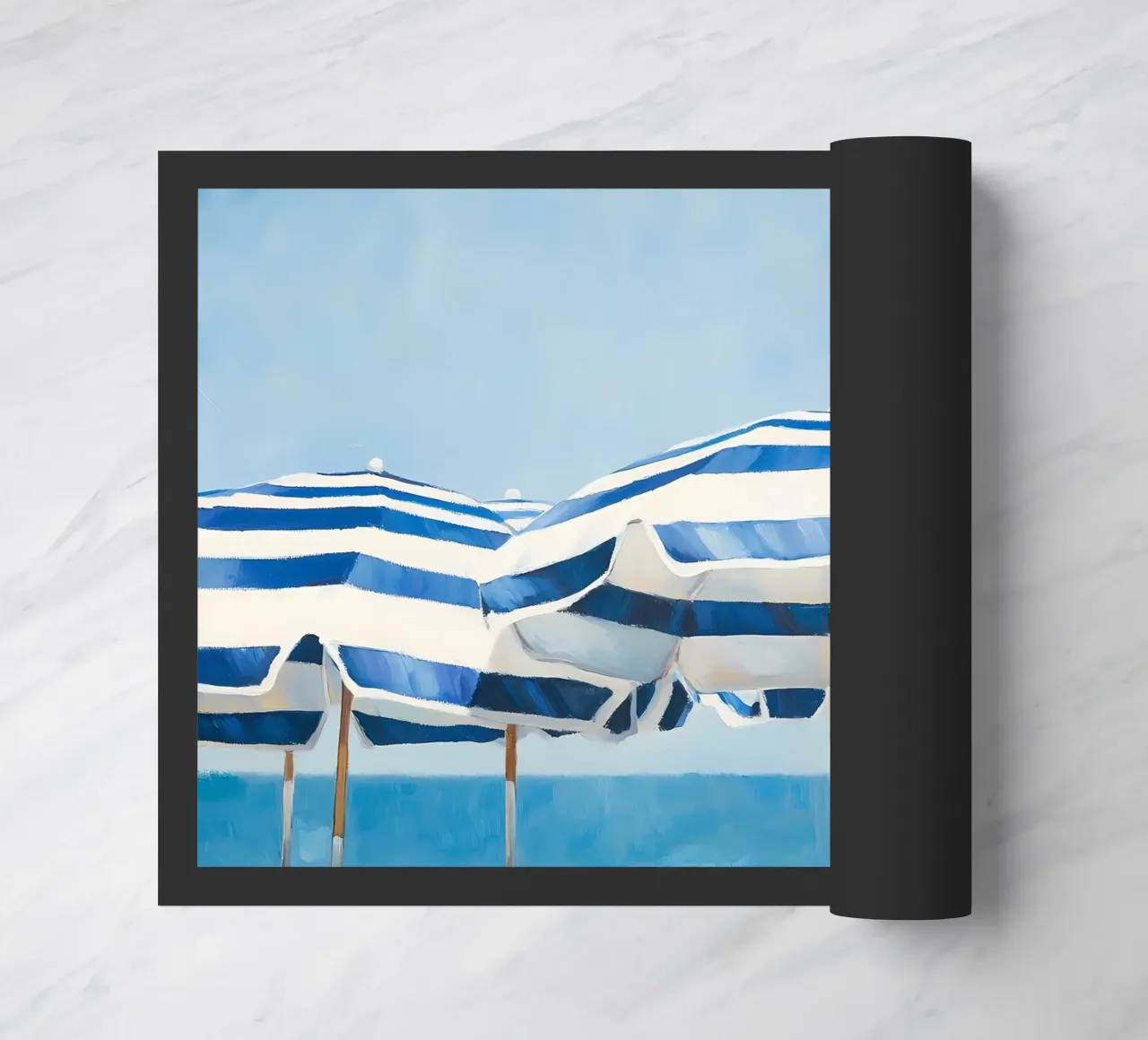 Ombrelloni blu zerbino da IamHomeStudio