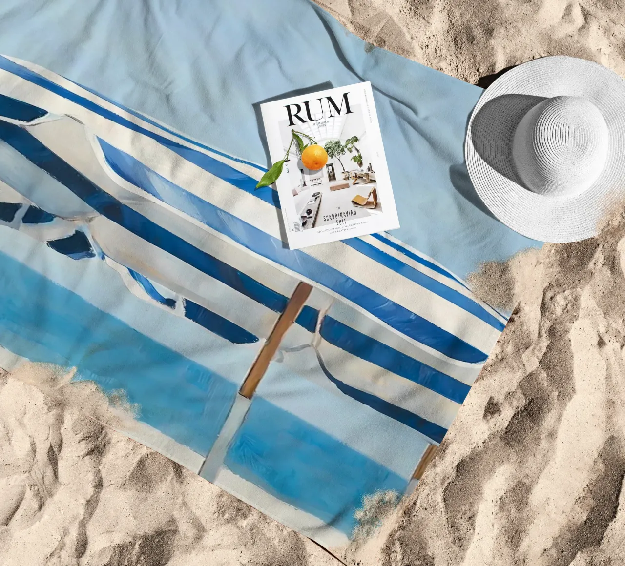 Ombrelloni blu telo mare da IamHomeStudio