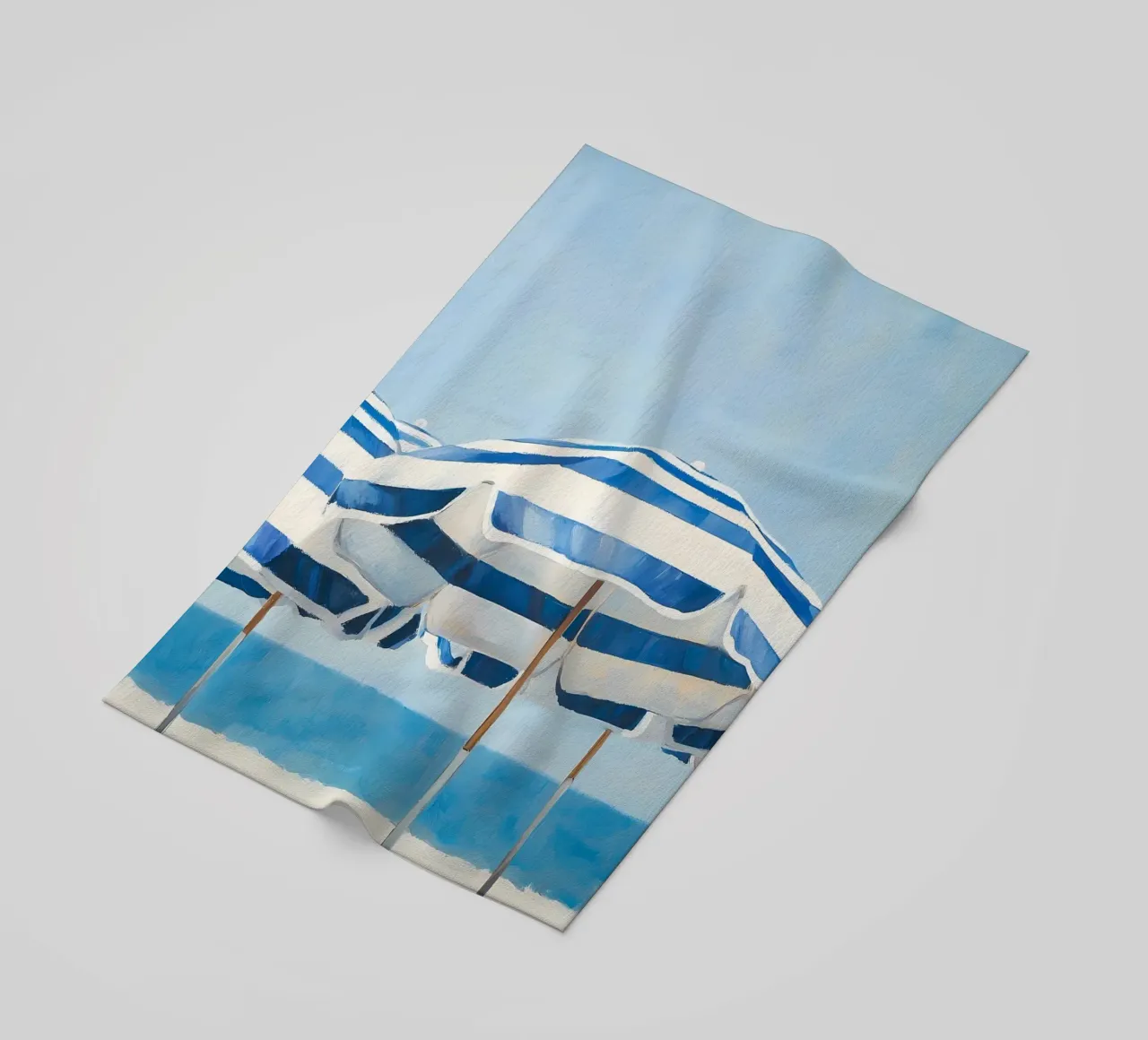 Ombrelloni blu telo mare da IamHomeStudio