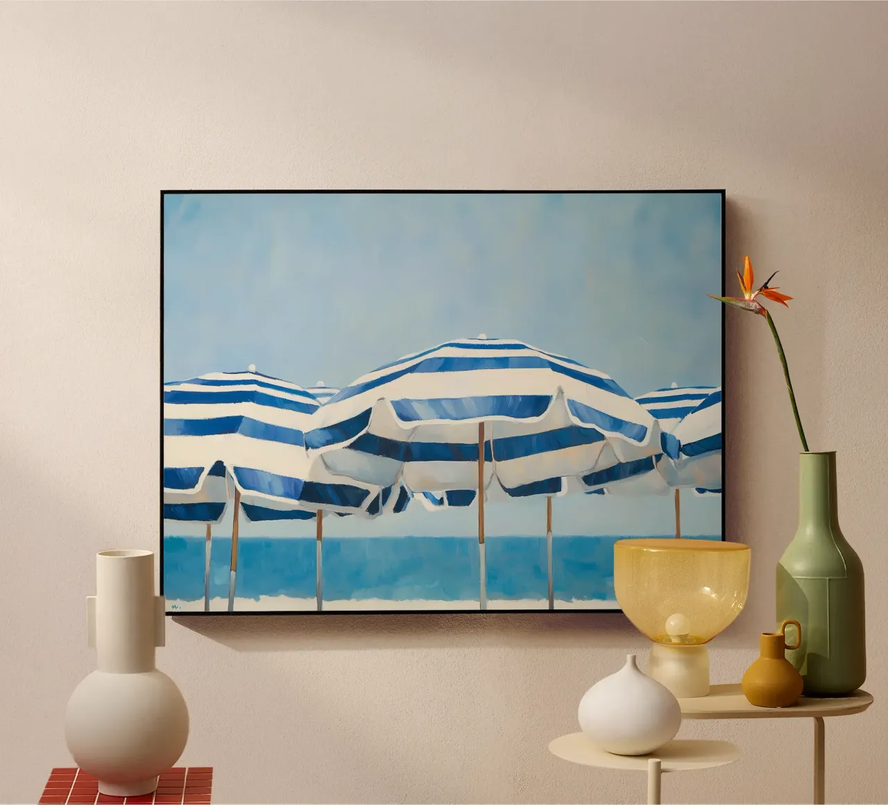 Ombrelloni blu plexiglass da IamHomeStudio