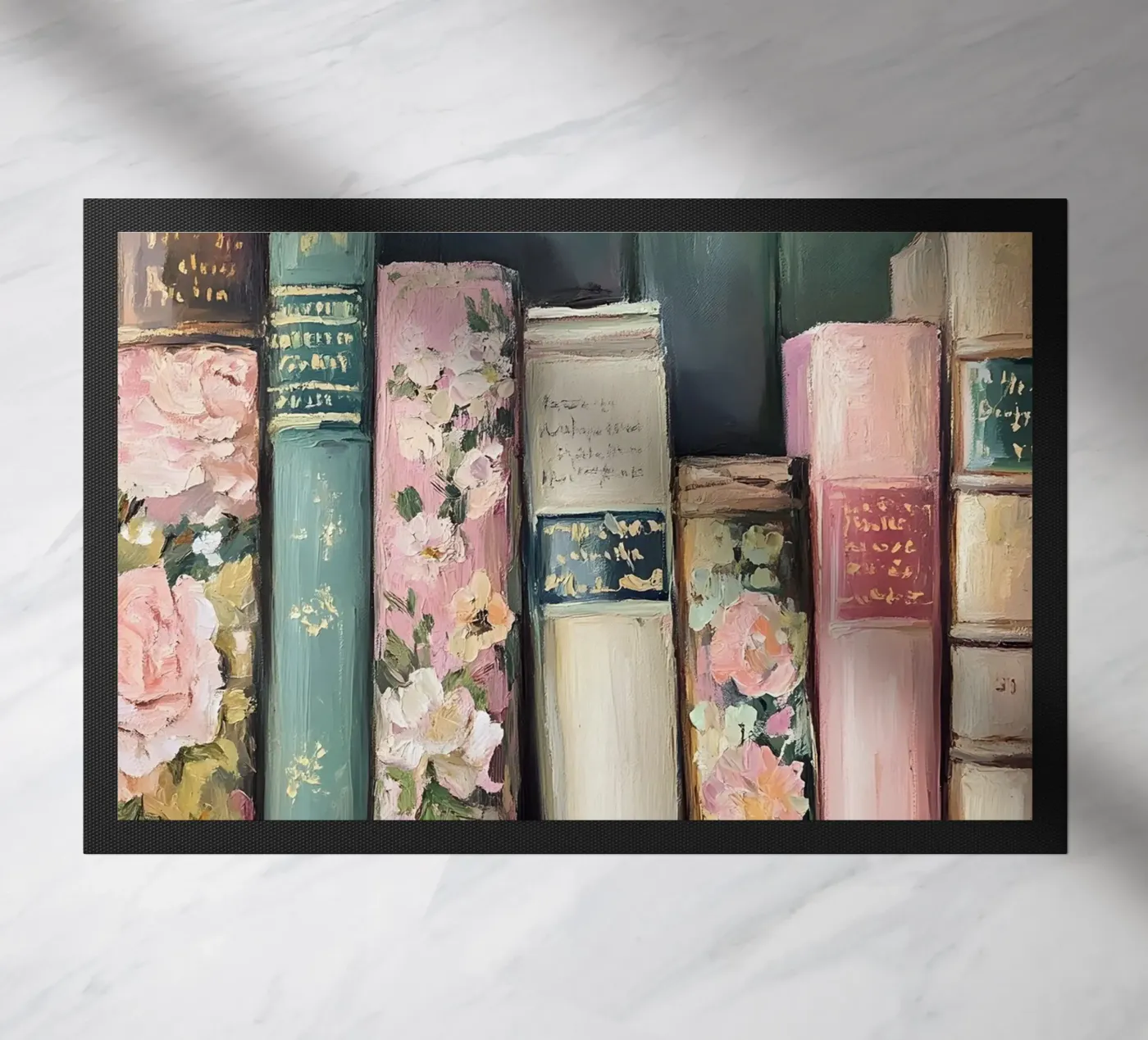 Boeken op de plank deurmat van IamHomeStudio