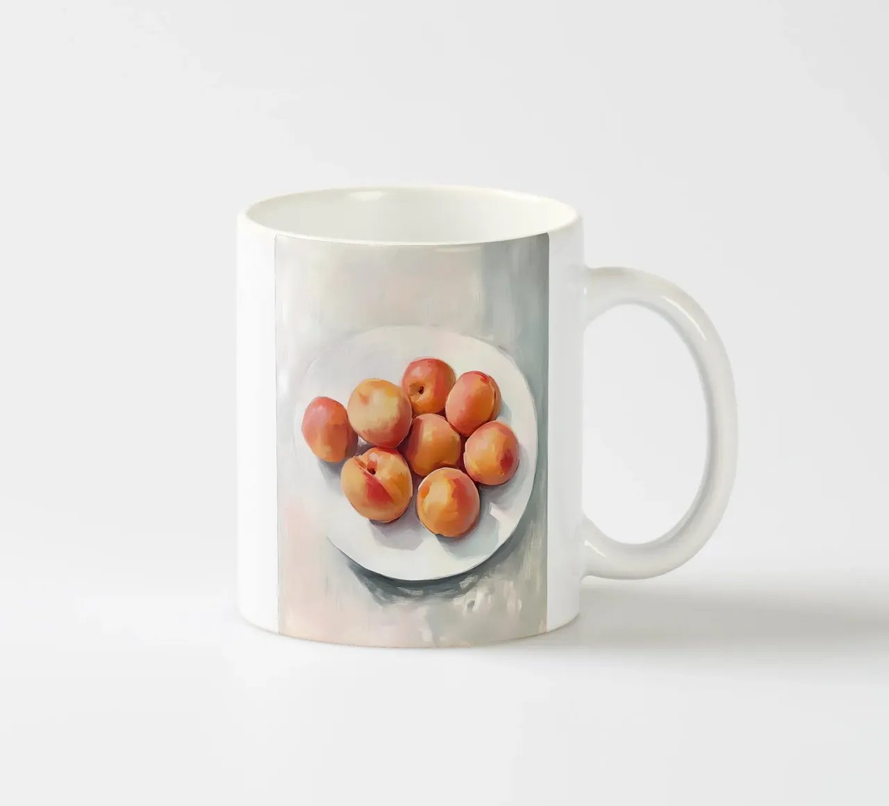 Peaches ceramic mug by IamHomeStudio