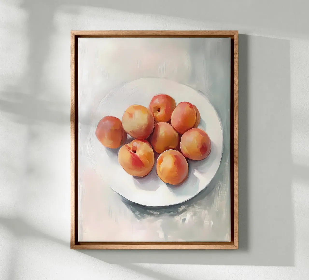 Perziken canvas met Baklijst van IamHomeStudio