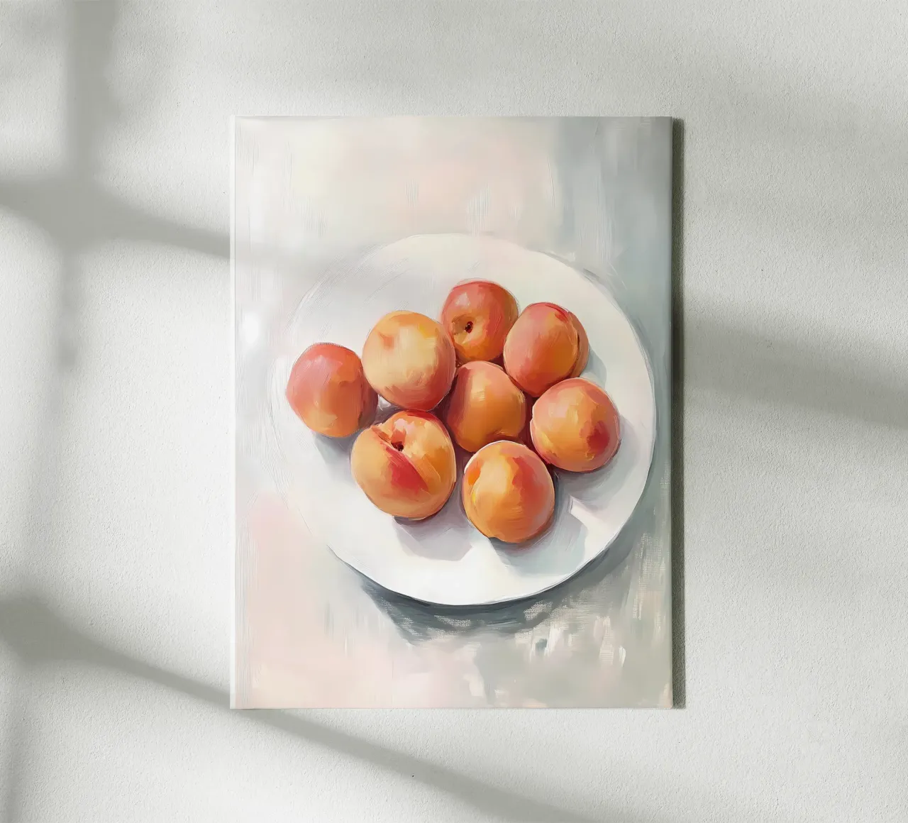 Perziken canvas met Baklijst van IamHomeStudio