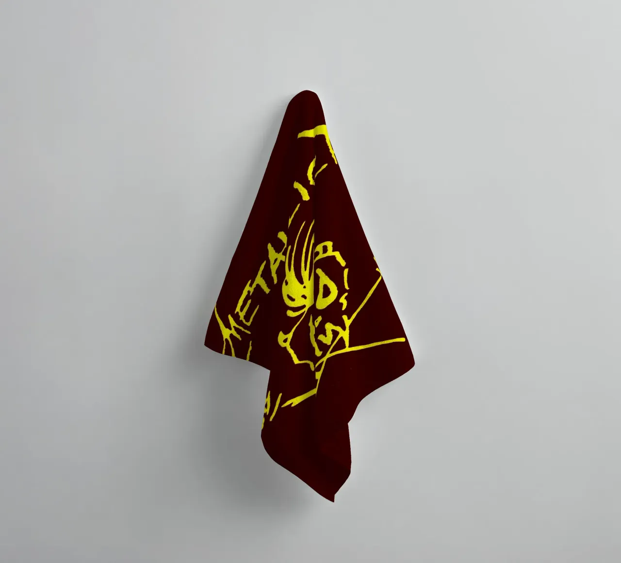 metallica band art towel by vanhesling