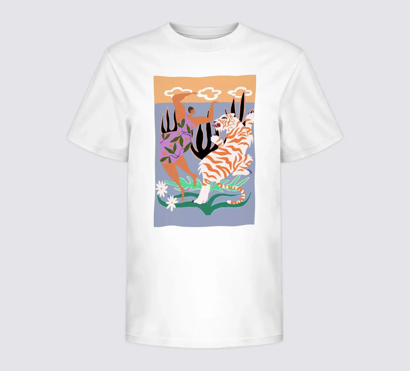 Hello Tiger t-shirt bambini da Arty Guava