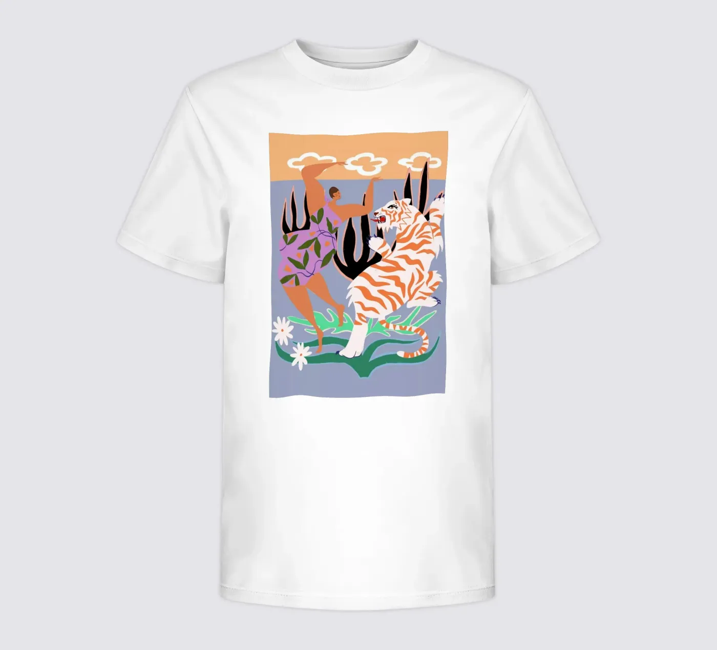Hello Tiger kinder t-shirt van Arty Guava