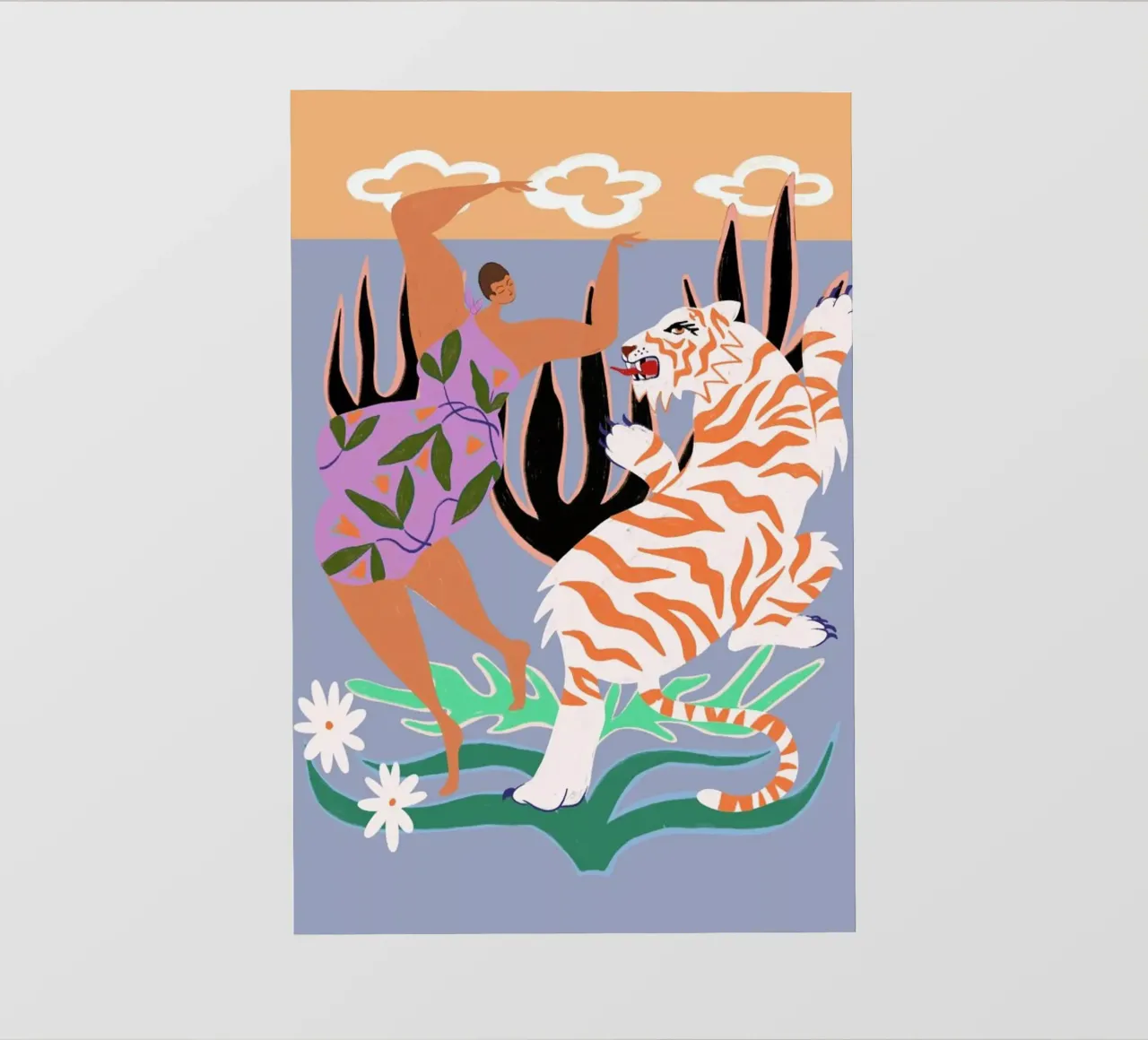 Hello Tiger pellicola backlit da Arty Guava