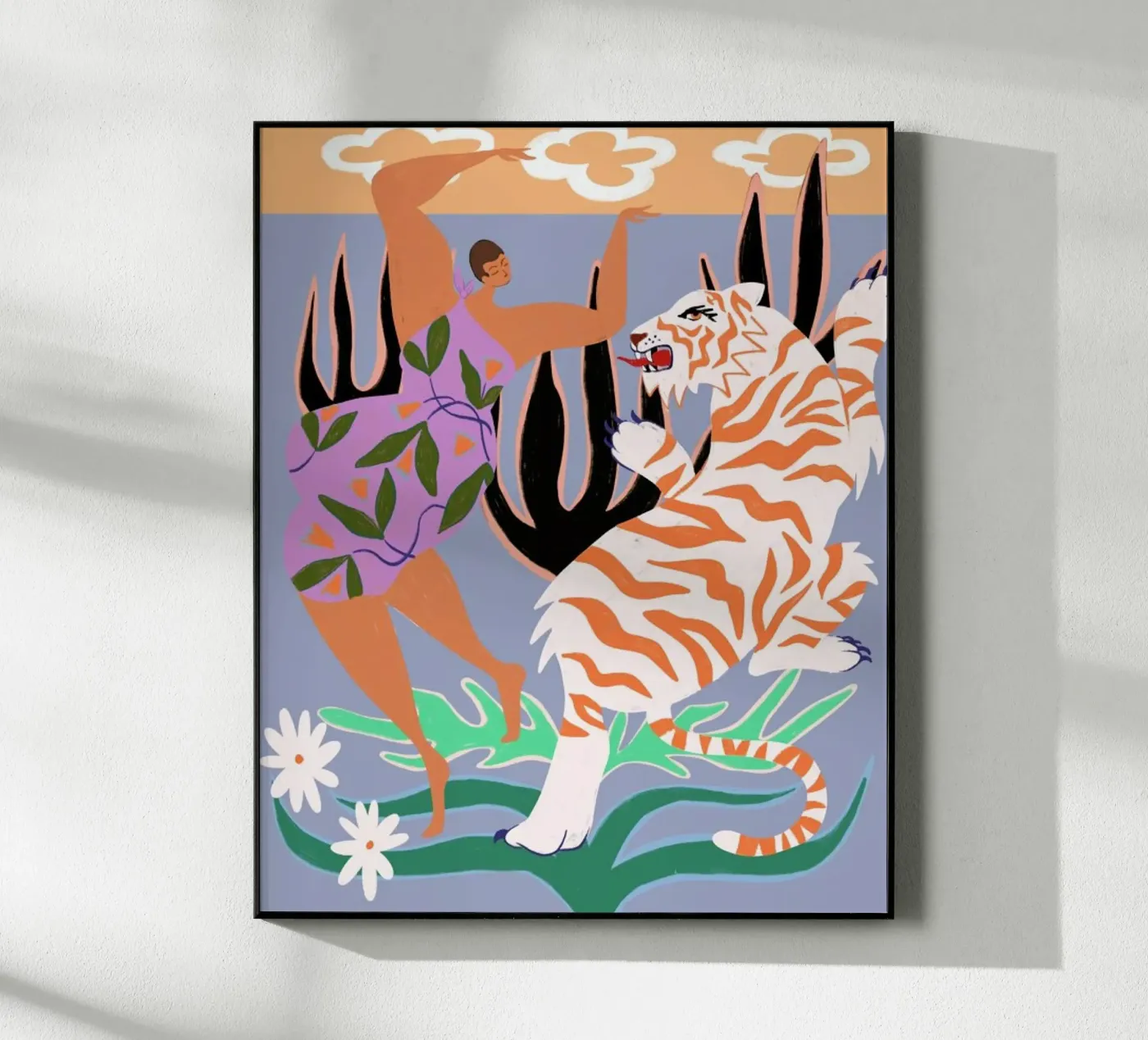 Hello Tiger plexiglas de Arty Guava