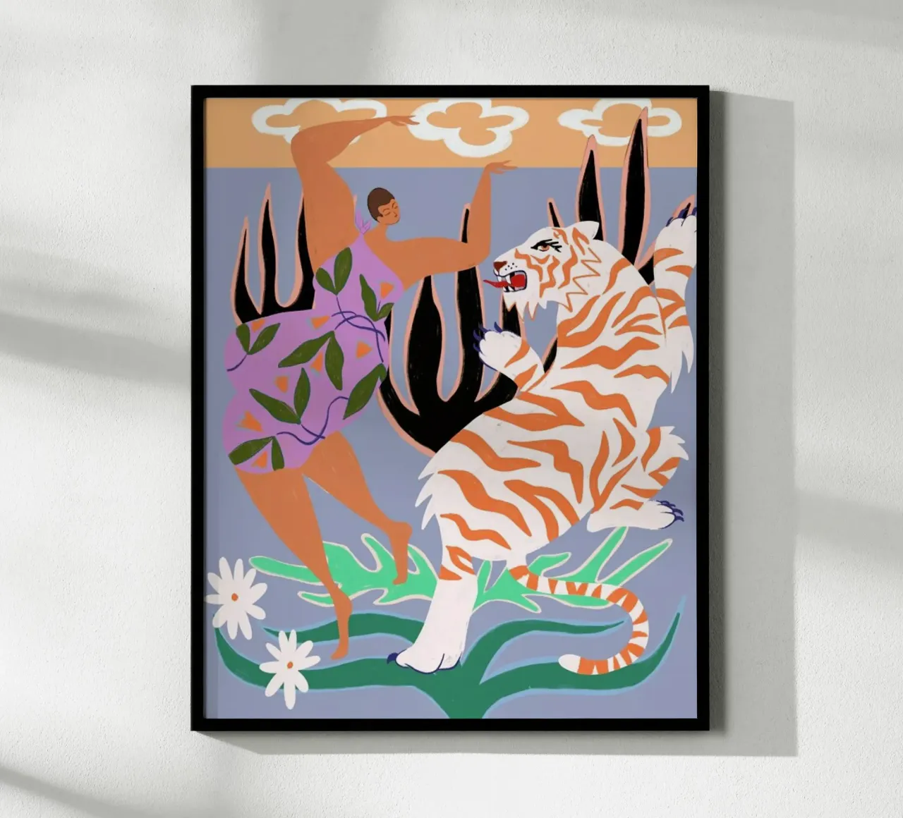 Hello Tiger poster by Arty Guava