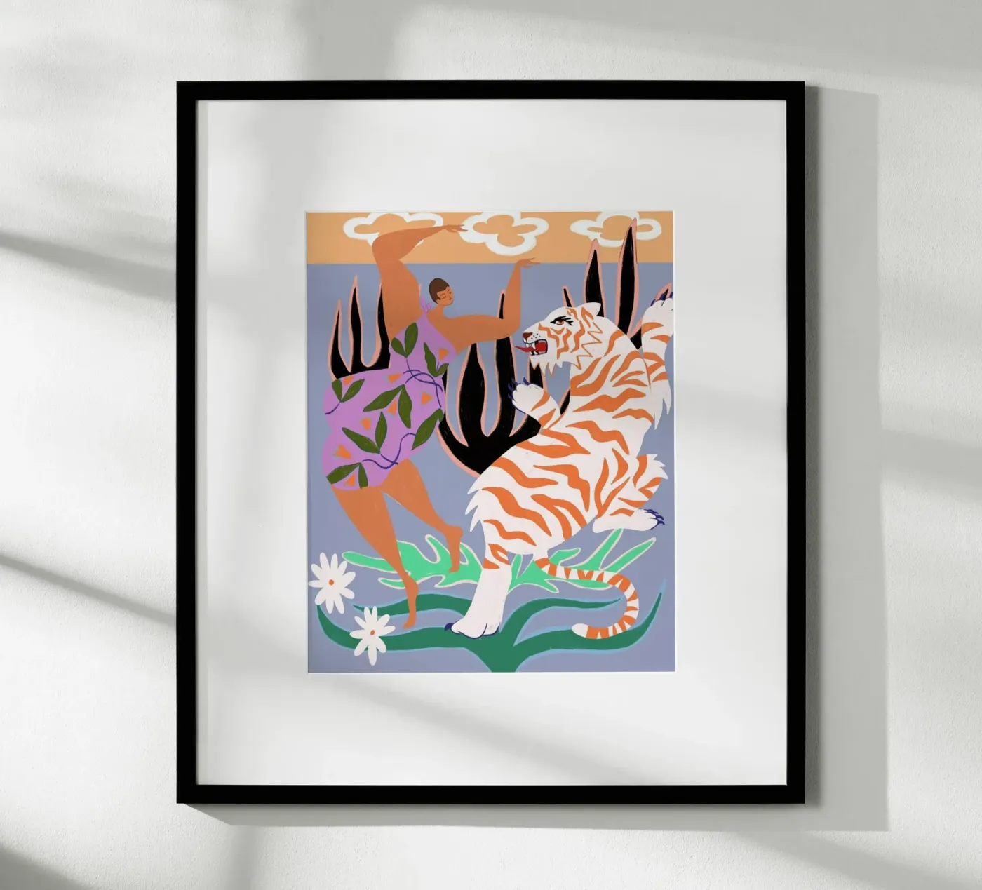 Hello Tiger poster van Arty Guava